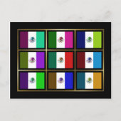 Carte postale Mexique Multihue Flags (Devant)