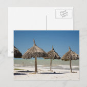 Carte Postale Mexique, péninsule du Yucatan, Progreso. Chaume (Devant / Derrière)