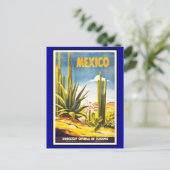 Carte postale Mexique Salutations Vintage (Debout devant)
