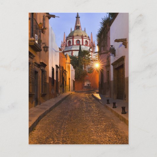 Carte Postale Mexique, San Miguel de Allende. Tôt matin (Devant)