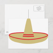 Carte Postale mexique sombrero (Devant / Derrière)