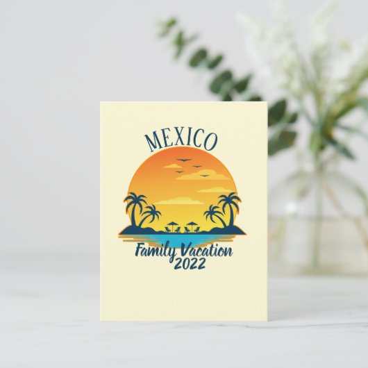 Carte Postale Mexique Vacances 2021 Voyage Groupe Correspondance (Debout devant)