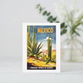 Carte Postale Mexique Vintage voyage Cactus (Debout devant)