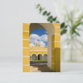 Carte Postale Mexique, Yucatan, Izamal. Le couvent franciscain 2 (Debout devant)