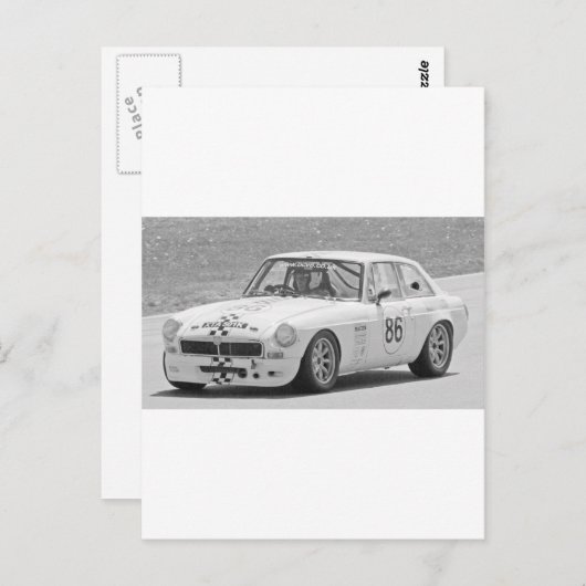 Carte Postale MG noir et blanc (Devant / Derrière)