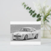 Carte Postale MG noir et blanc (Debout devant)