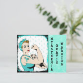 Carte postale MG Warrior Lady (Debout devant)