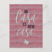 Carte Postale Mi Casa Es New Casa - Texas Moving Faire-part (Devant)