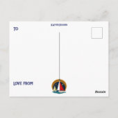 Carte Postale Mi-siècle Fête des Pères Moderne Rétro Bateaux à v (Dos)