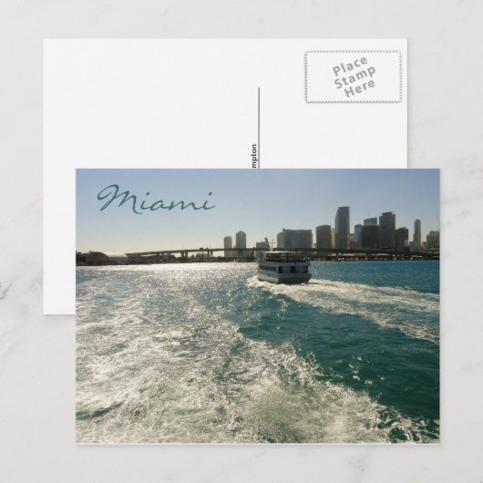 Carte postale Miami (Devant / Derrière)