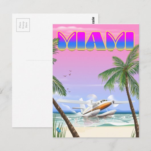 Carte Postale Miami (Devant / Derrière)