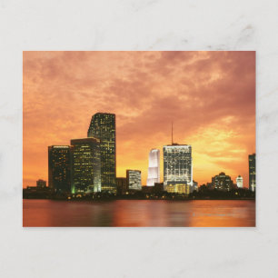Carte Postale Miami au coucher du soleil