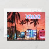 Carte Postale Miami Beach, Floride (Devant / Derrière)