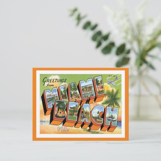 Carte Postale Miami Beach Floride (Debout devant)