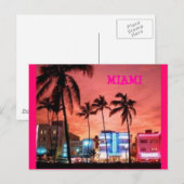 Carte Postale Miami Beach, Floride (Devant / Derrière)