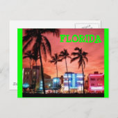 Carte Postale Miami Beach, Floride (Devant / Derrière)