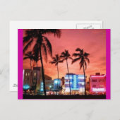 Carte Postale Miami Beach, Floride (Devant / Derrière)