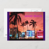 Carte Postale Miami Beach, Floride (Devant / Derrière)