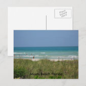 Carte Postale Miami Beach Floride (Devant / Derrière)
