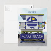 Carte Postale Miami Beach Floride #02 (Devant / Derrière)