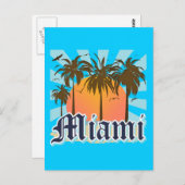 Carte Postale Miami Beach Floride FLA (Devant / Derrière)