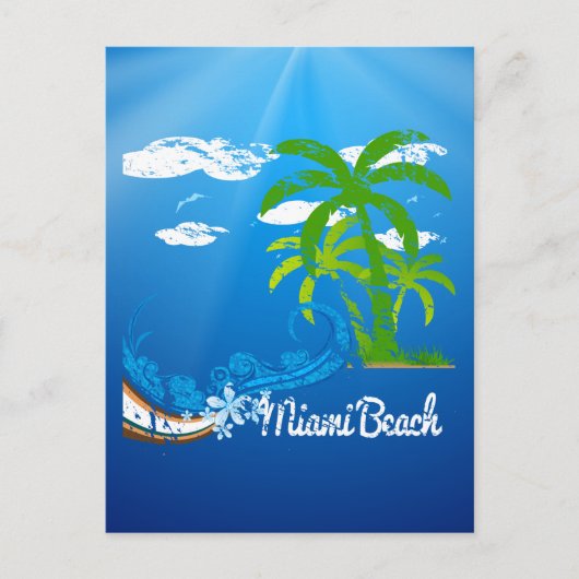 Carte Postale Miami Beach Floride Souvenir (Devant)