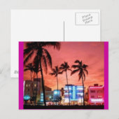 Carte Postale Miami Beach, la Floride (Devant / Derrière)