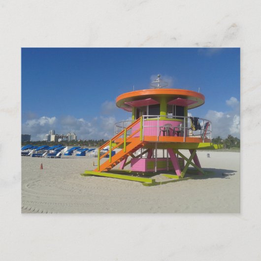 Carte Postale Miami Beach Lifeguard Beach Patrol #01 (Devant)