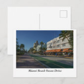 Carte Postale Miami Beach Ocean Drive (Devant / Derrière)