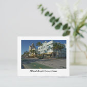 Carte Postale Miami Beach Ocean Drive (Debout devant)