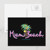 Carte Postale Miami Beach Pam's (Devant / Derrière)