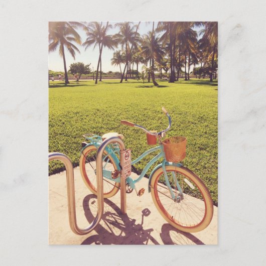 Carte postale Miami Bicycle (Devant)
