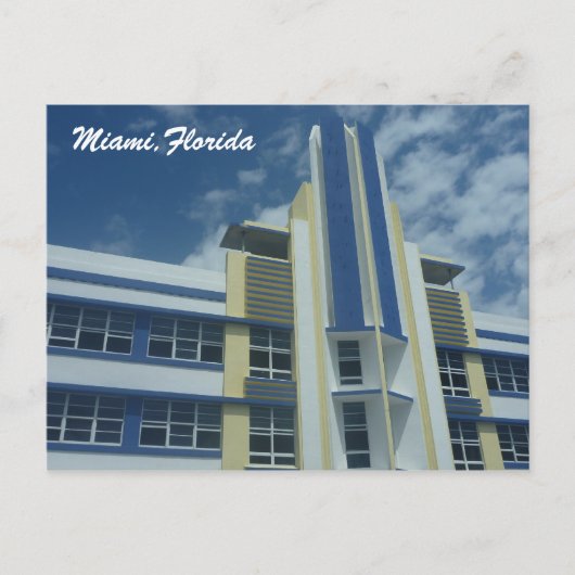 Carte Postale miami bleu (Devant)