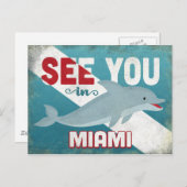 Carte Postale Miami Dolphin (Devant / Derrière)