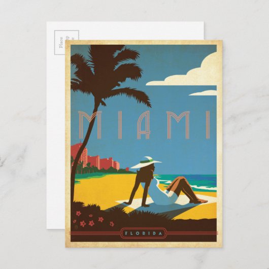 Carte Postale Miami, FL (Devant / Derrière)