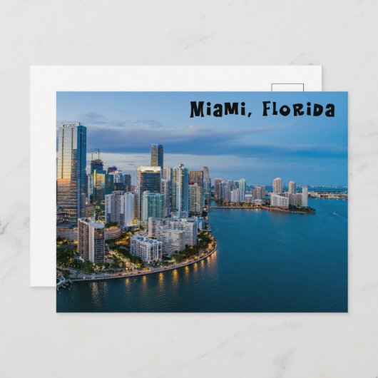 Carte postale Miami Florida (Devant / Derrière)