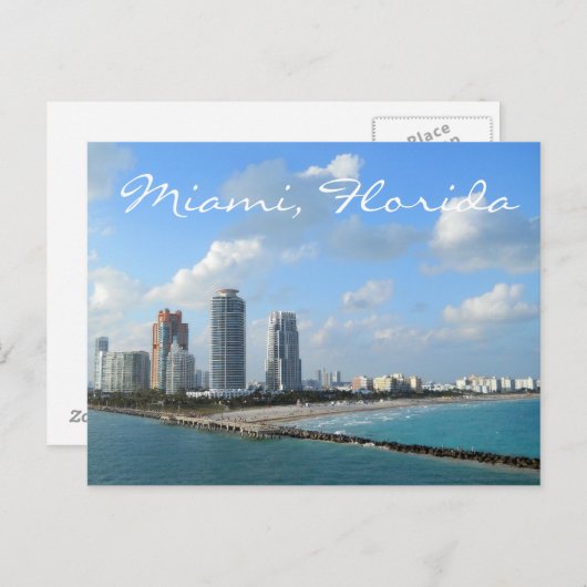 Carte postale Miami Florida (Devant / Derrière)