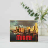 Carte Postale Miami Florida Skyline (Debout devant)
