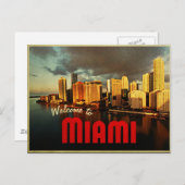 Carte Postale Miami Florida Skyline (Devant / Derrière)