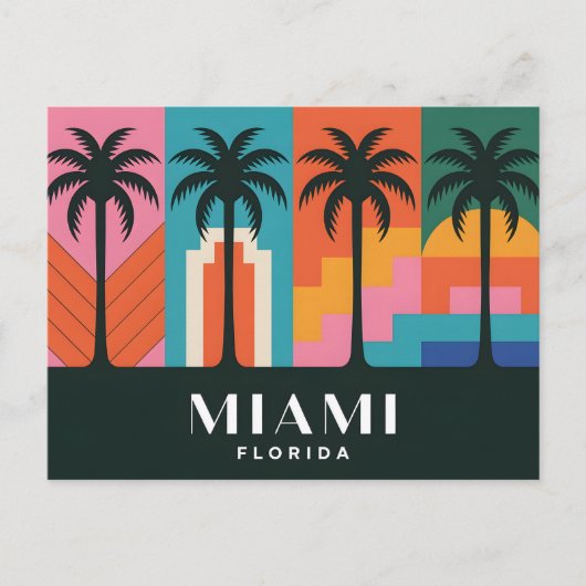 Carte Postale Miami Floride (Devant)