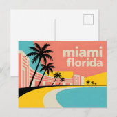 Carte Postale Miami Floride (Devant / Derrière)