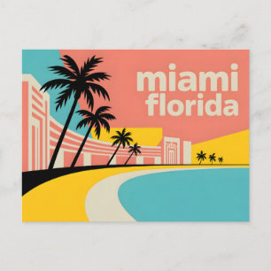 Carte Postale Miami Floride