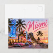 Carte Postale Miami Floride (Devant / Derrière)