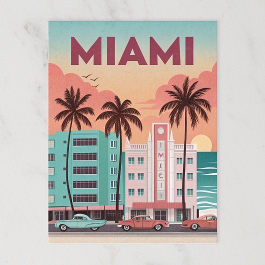 Carte Postale Miami, Floride