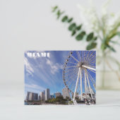 Carte Postale Miami Floride Bayfront Park City Skyline Travel (Debout devant)