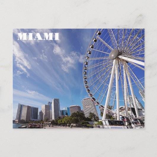 Carte Postale Miami Floride Bayfront Park City Skyline Travel (Devant)