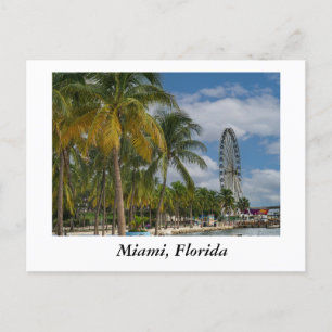 Carte Postale Miami Floride et Biscayne Bay
