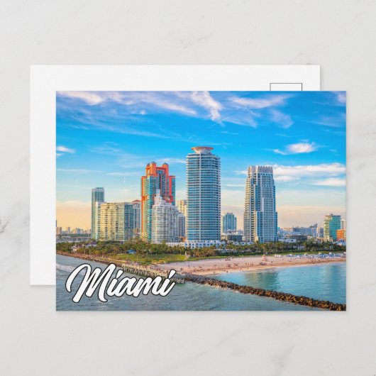 Carte Postale Miami, Floride, États-Unis (Devant / Derrière)