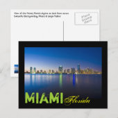 Carte Postale Miami, Floride, États-Unis (Devant / Derrière)