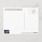 Carte Postale Miami, Floride, La Cité magique la nuit. (Dos)